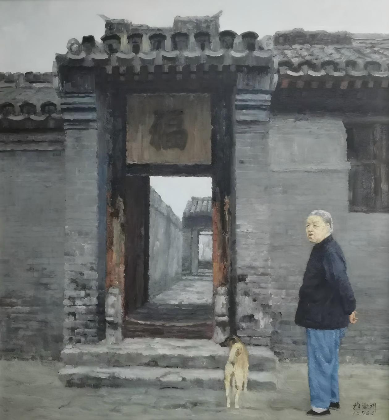 北京门楼系列100x96cm1999年