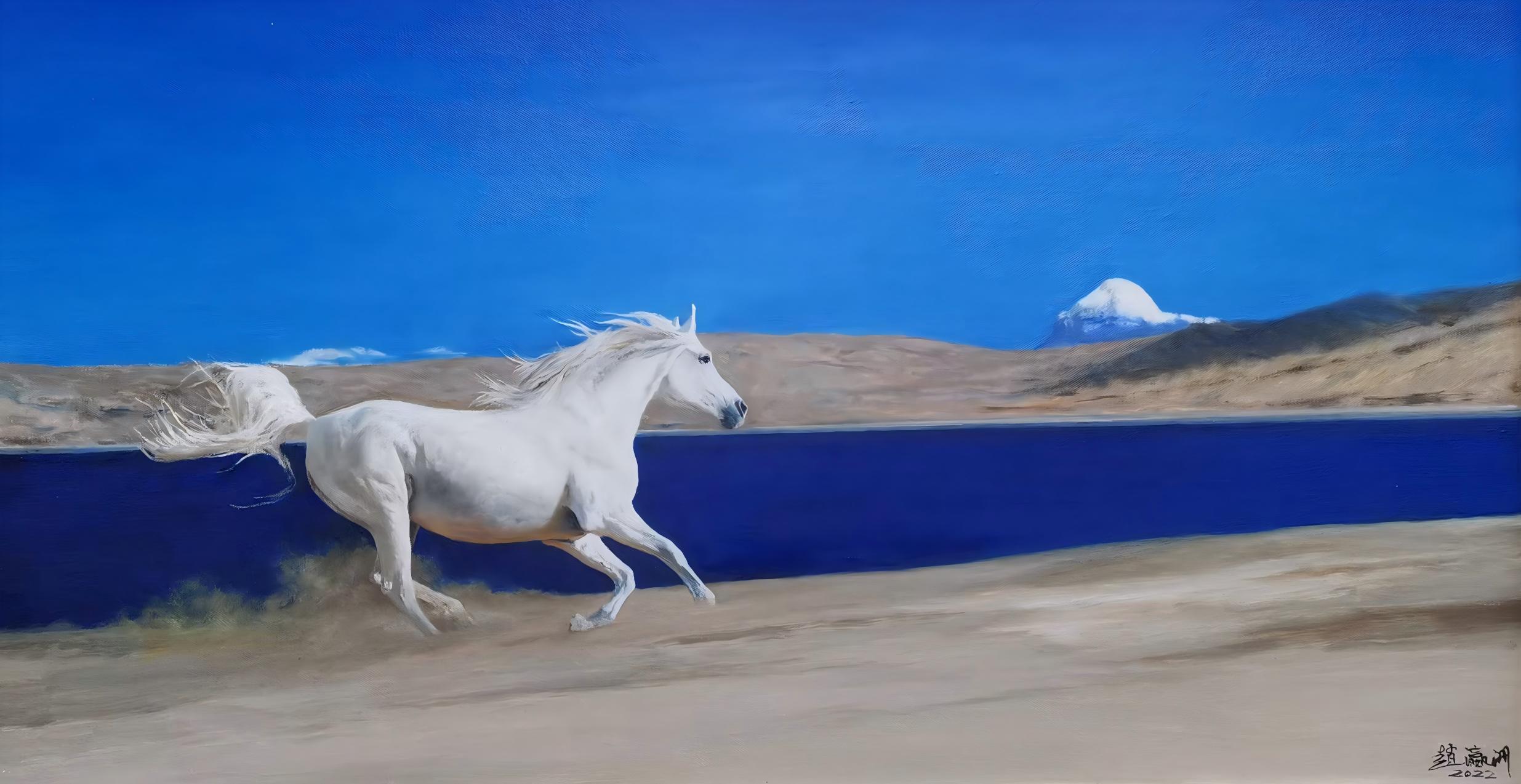 雪域风情系列·无题110x67cm