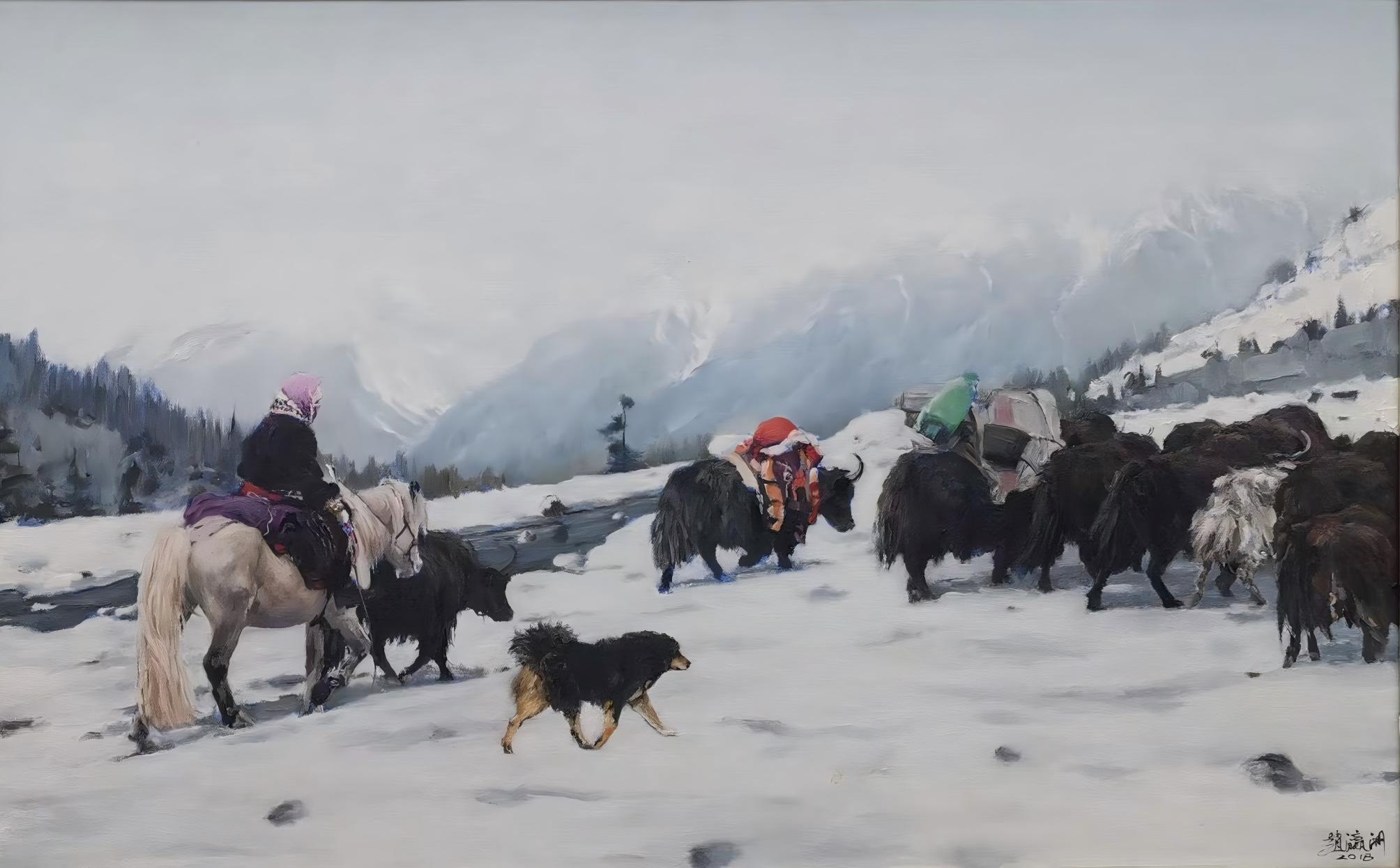 雪域风情系列·转场140x94cm2012年